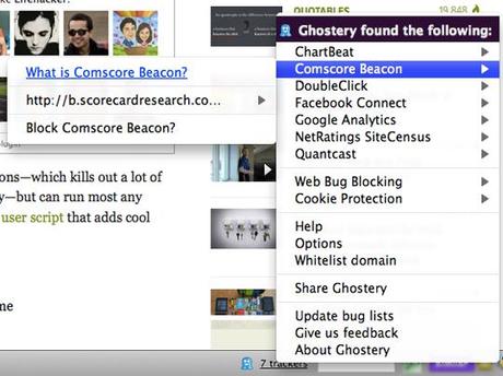 see trackers 02 Bloquez les trackers des sites avec Ghostery