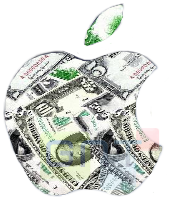logo apple dollars 00056770 LiPhone, grosse source de revenus dApple en 2013