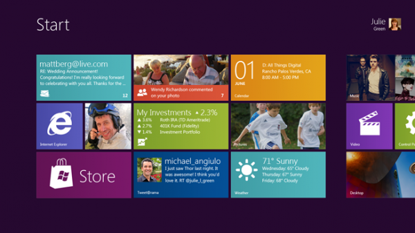 microsoft windows 8 600x337 La démo de Windows 8 sur une tablette
