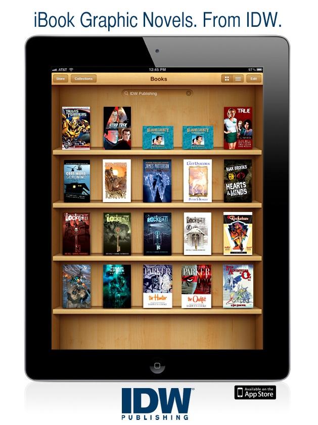 IDW Publishing se lance sur iBook d’Apple