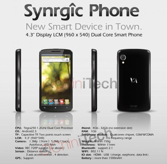 synrgic phone t100 chinitech 3 549x540 Synrgic Phone : smartphone dual core à 300 euros !