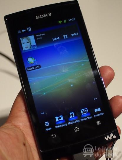 sony walkman android live 01 414x5401 Une vidéo du Walkman de Sony sous Android