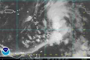 La tempête tropicale Maria à quelques Km de la Guadeloupe ! Vendredi 23 heures