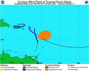 054118R_sm La tempête tropicale Maria à quelques Km de la Guadeloupe ! Vendredi 23 heures