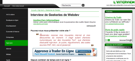 interview webmasters bloggueurs Linterview.com : rédigez votre interview pour votre site web