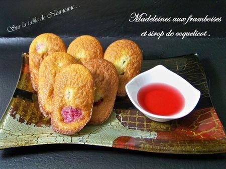 Madeleines framboises et coquelicot 1