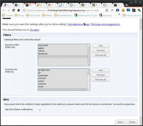 Comment Filtrer son flux Google Plus