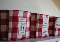 Set de 3 paniers en coton