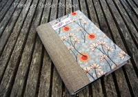 Protège carnet agenda lin et liberty