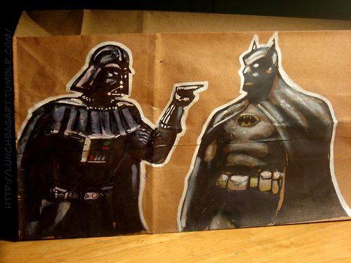 vader bat LunchBagArt : dessiner pendant la pause déjeuner
