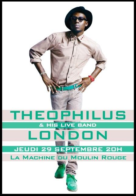 Theophilus London & Live Band – 29 Septembre à la Machine du Moulin Rouge