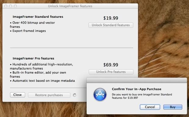 in app achat Les achats in app maintenant disponibles sur le Mac AppStore