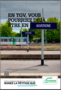 Campagne pour le TGV Auvergne - affiche numéro 2