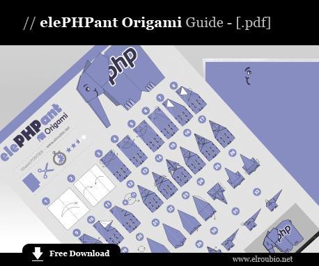 elePHPant origami Guide download Léléphant PHP en origami, ça vous branche ?