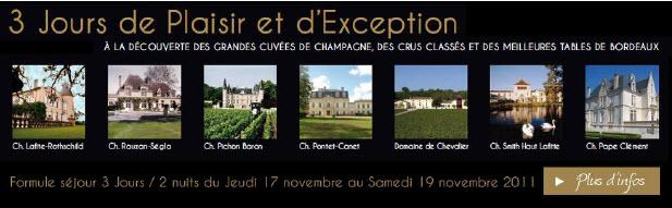 Champagne et oenotourisme à Bordeaux