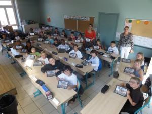 L’iPad en classe ; pour la rentrée les CM1 de l’école Saint-Charles ont été équipés