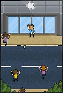 Sur l'iPhone, il y a même une application anti-Apple...