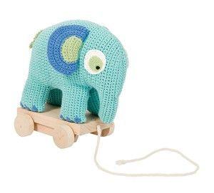 éléphant crochet roulettes sebra