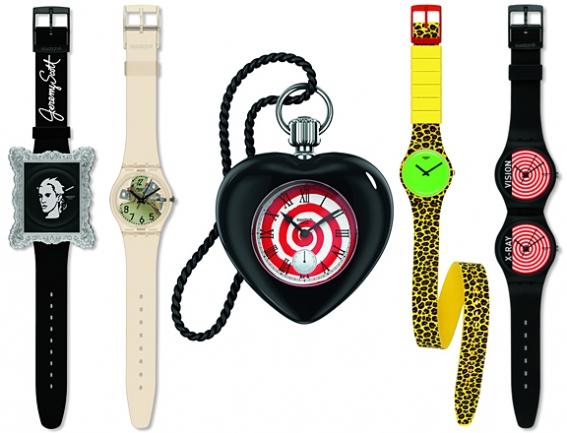 Jeremy Scott signe une nouvelle collection de montres pour Swatch