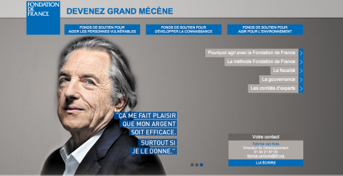 Si vous êtes riche alors soyez généreux. Devenez ‘Grand Mécène’.