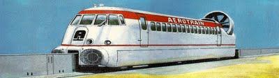 Hovertrain ou Aérotrain-Il flotte sur un coussin d'air