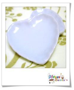 Minis assiettes coeur pour créations fimo