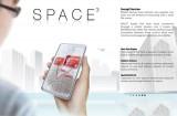 space3 phone3 160x105 Space3 : un concept de touchphone à double écran translucide