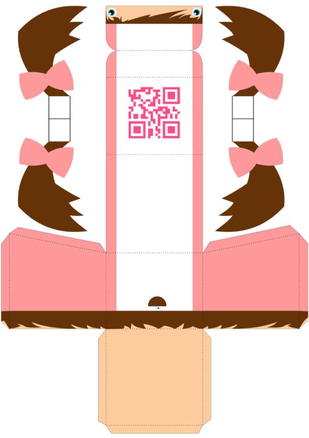 Blog_Paper_Toy_papertoy_QR_Girl_Kit_template_preview QR Girl Kit de Scott Charon