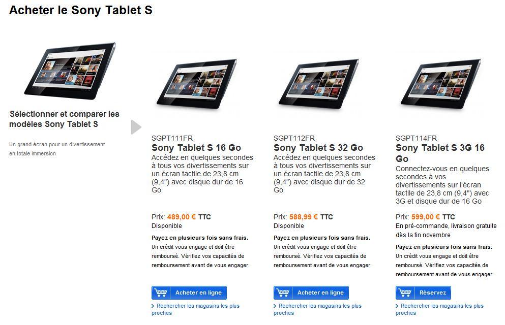 sony tablet La Sony Tablet S déjà disponible
