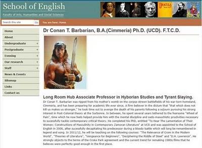 Conan T. Barbarian, votre nouveau prof d'anglais