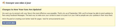 Fanpage_update Facebook; il y a (encore) du changement…
