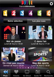 MAJ pour France Télévisions sur iPhone et iPad...