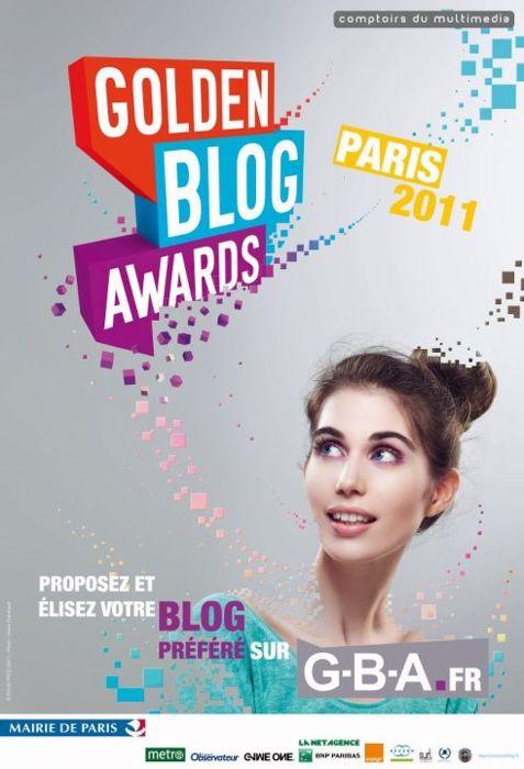 L'affiche des Golden Blog Awards 2011