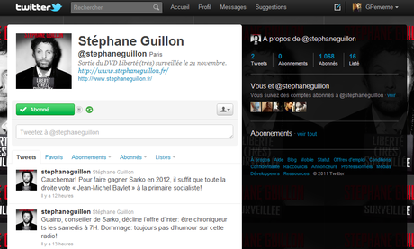 stephane guillon twitter Stéphane Guillon sur Twitter !