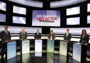 primaires-television-debat-aubry-hollande-royal-valls-baylet-montebourg