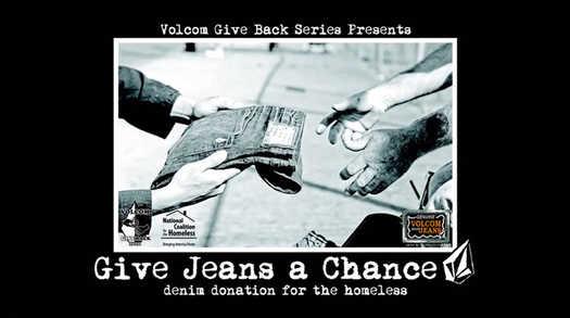« Give Jeans a chance » avec Volcom, pour les sans-abris…