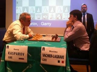 Echecs & Star : Garry Kasparov face à Maxime Vachier-Lagrave © Chess & Strategy 