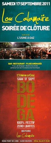 SOIREE DE CLOTURE @ CALAMAIRE + SOIRÉE BODÉGA @ L'USINE - 17 SEPT