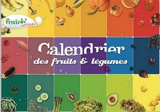 Un calendrier des fruits et légumes de saison, ça peut toujours servir!