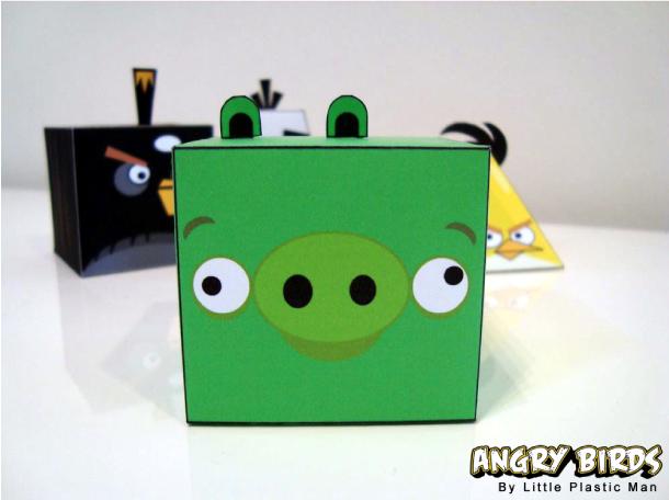 Papertoys Angry Birds (x 8)