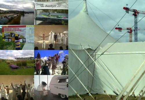 un lieu entre deux rives, un jardin provisoire, un cirque en chantier, un pavillon avec un restaurant sympa : bon plan balade