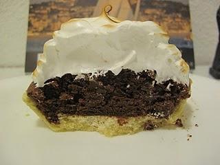 Dessert: Tartelettes Amandines Meringuées à l'Italienne au Chocolat