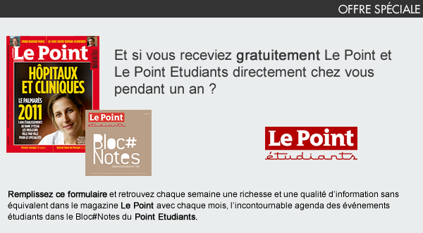 Le point et le point étudiants: L'abonnements annuel GRATUIT est de retour!