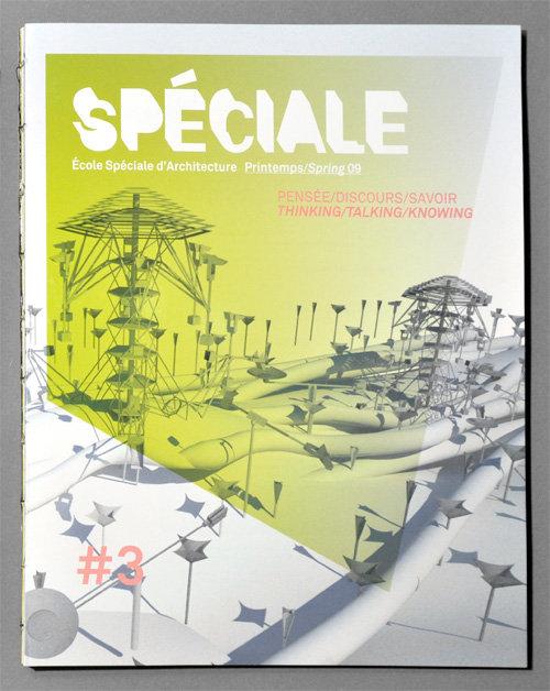 La conception graphique des Revues Spéciales (éditées par l’Ecole Spéciale d’Architecture) par le Studio Plastac