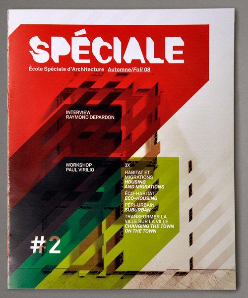 La conception graphique des Revues Spéciales (éditées par l’Ecole Spéciale d’Architecture) par le Studio Plastac