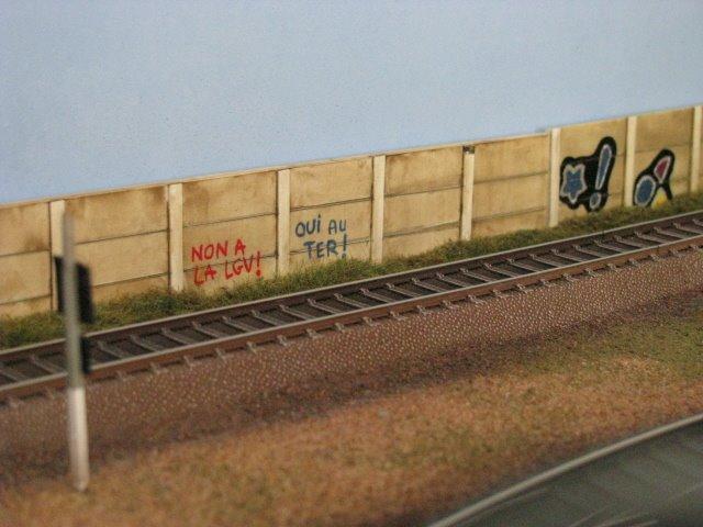 Travaux de peinture et de patine sur la voie C