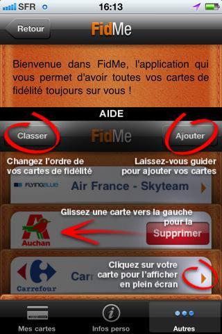 fidMe gestion des cartes de fidélité Bonnes résolutions : cartes de fidélité, ou comment (enfin) les utiliser grâce à votre iPhone