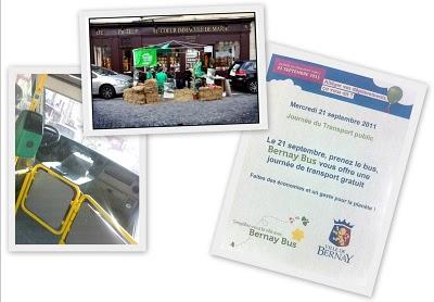Mercredi 21 septembre 2011 journée completement gratuite pour les services du bus de ville, youpie...