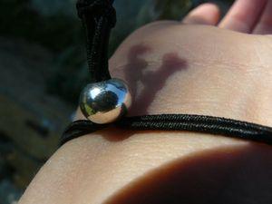 bracelet élastique anneau argent (2)