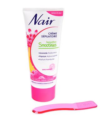 Ma crème dépilatoire NAIR…Sensation Smoothies